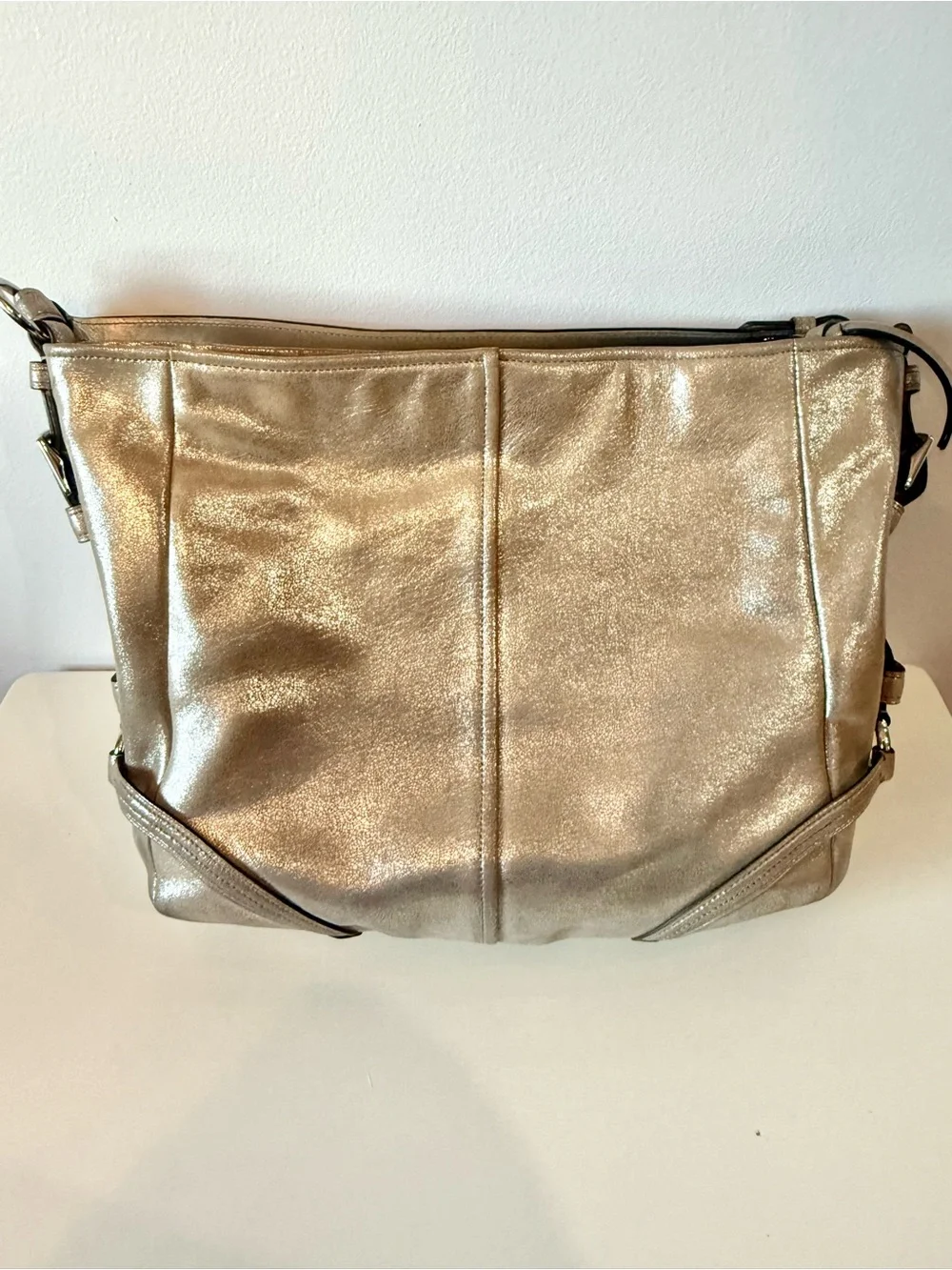 Coach Chelsea Metallic Leather Katarina Bag #19397
